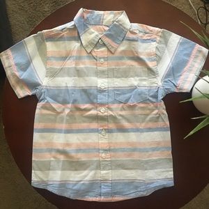⬇️ Boys plaid button down shirt, size 4